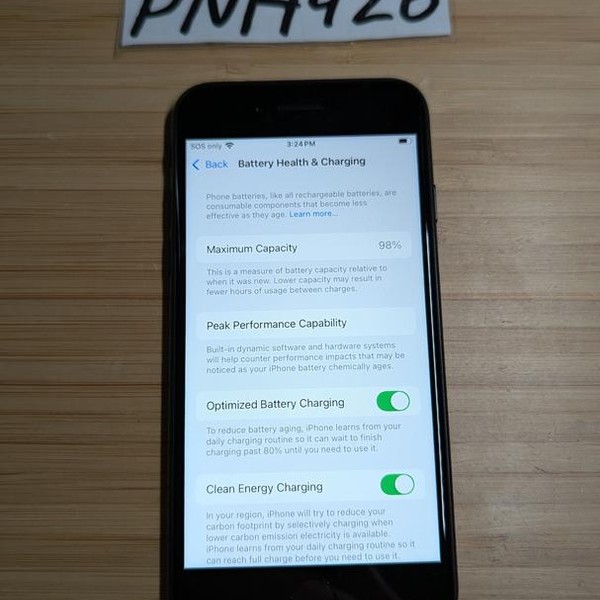 Apple iPhone SE 3rd Gen 2022 - Unlocked, 64 GB, Midnight, A2595