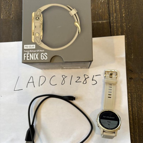 Garmin Fenix 6S - Gold, Pro Solar
