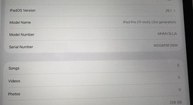 Fair
													Apple iPad Pro 11" 3rd Gen 2021 - Unlocked, Gray, 256 GB, photo 3 of 10