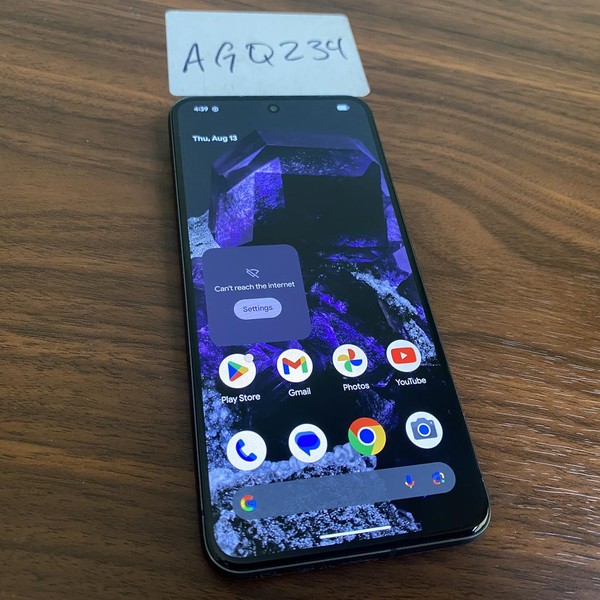 Google Pixel 8 - Unlocked, 128 GB, Obsidian, 8 GB, G9BQD, Sub-6 5G