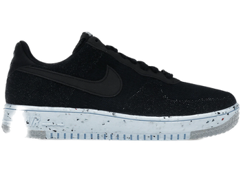 Nike Air Force 1 Low Crater Flyknit Black Chambray Blue for sale