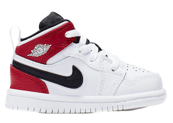 Jordan 1 Mid White Black Gym Red (TD) for sale