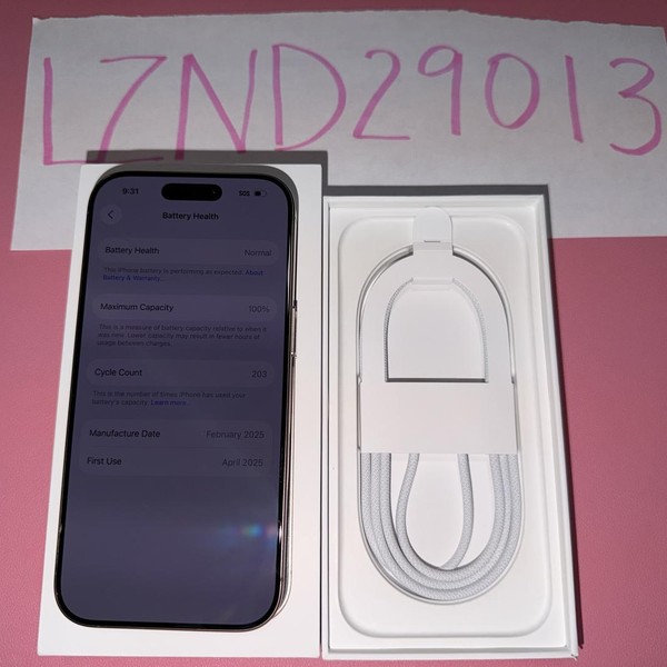 Apple iPhone 16 Pro - Unlocked, 512 GB, Desert, A3083