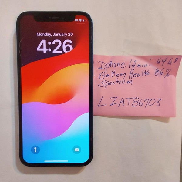 Apple iPhone 12 Mini - Spectrum, 64 GB, Blue, A2176