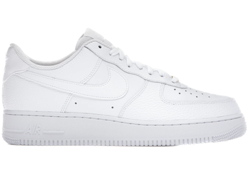 Nike Air Force 1 Low Triple White Tumbled Leather for sale