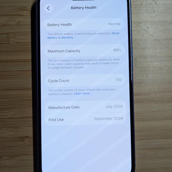 Apple iPhone 16 - Verizon, 128 GB, Ultramarine, A3081