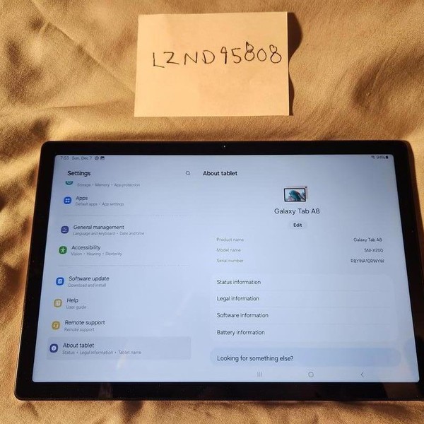 Samsung Galaxy Tab A8 10.5 inch 2022 - Wi-Fi, 32 GB, Rose Gold, 3 GB, SM-X200