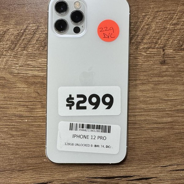 Apple iPhone 12 Pro - Unlocked, 128 GB, Silver, A2341