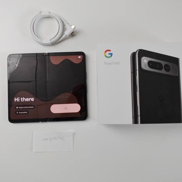 Google Pixel Fold - Unlocked, 256 GB, Obsidian, 12 GB, G9FPL