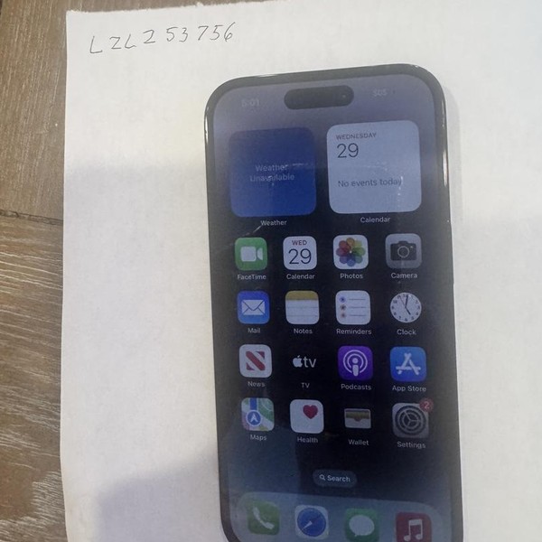 Apple iPhone 14 Pro - Unlocked, 128 GB, Black, A2650