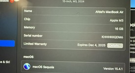 Good
													MacBook Air 2024 (M3) - 13" - Apple M3, Midnight, 256 GB, 16 GB, 8-core GPU, photo 3 of 11