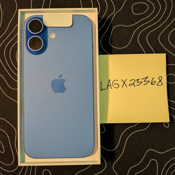 Apple iPhone 16 - Unlocked, 128 GB, Ultramarine, A3081
