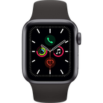 Good Apple Watch Series 5 44mm - Unlocked, Silver, A2095 Cellular, Stainless Steel