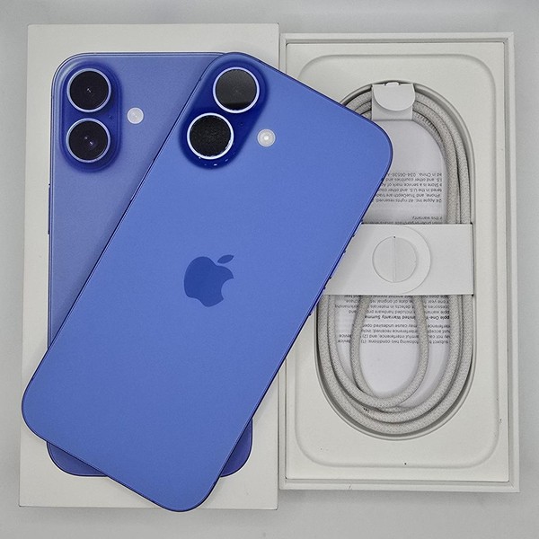 Apple iPhone 16 - Unlocked, 128 GB, Ultramarine, A3081