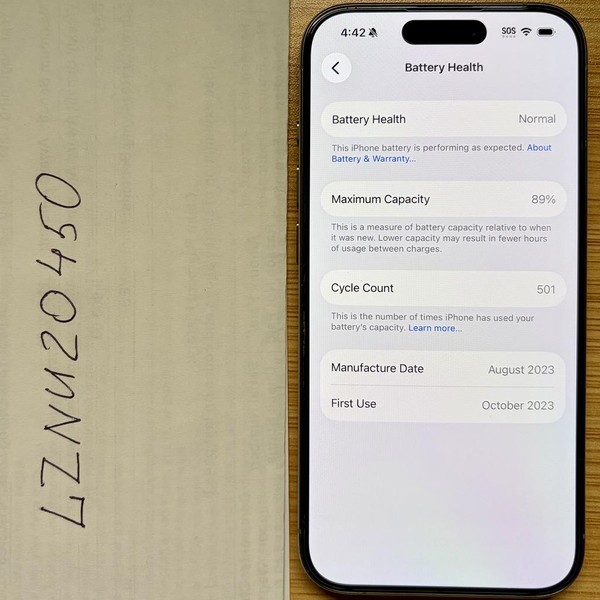 Apple iPhone 15 Pro - Unlocked, 512 GB, Natural, A2848