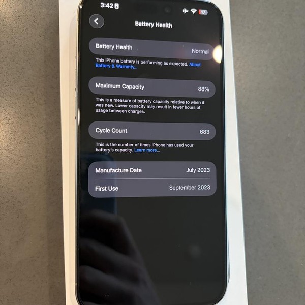 Apple iPhone 15 Pro Max - Verizon, 256 GB, Natural, A2849