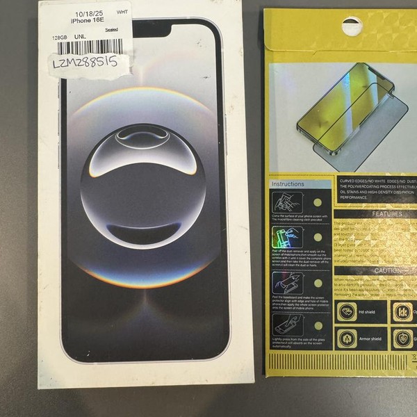 Apple iPhone 16e - Unlocked, 128 GB, White, A3212