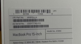 New
													MacBook Pro 2019 - 15" - I9, Gray, 512 GB, 16 GB, photo 3 of 3