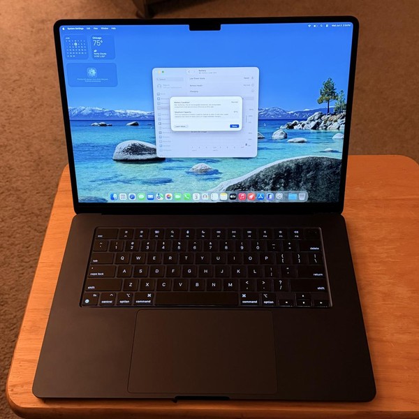 MacBook Air 2023 (M2) - 15 inch - 256 GB, Midnight, 16 GB, Apple M2