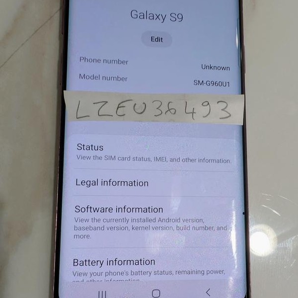 Samsung Galaxy S9 - Unlocked, 64 GB, Purple, SM-G960U1