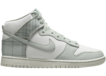 Nike Dunk High SE Tartan Plaid White Light Green for sale