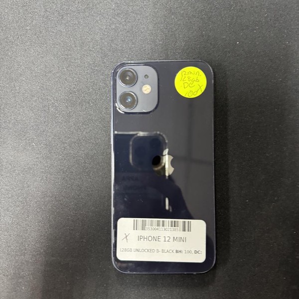 Apple iPhone 12 Mini - Unlocked, 128 GB, Black, A2176