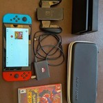Good Nintendo Switch - 32 GB, Red & Blue, Mario Red & Blue Edition