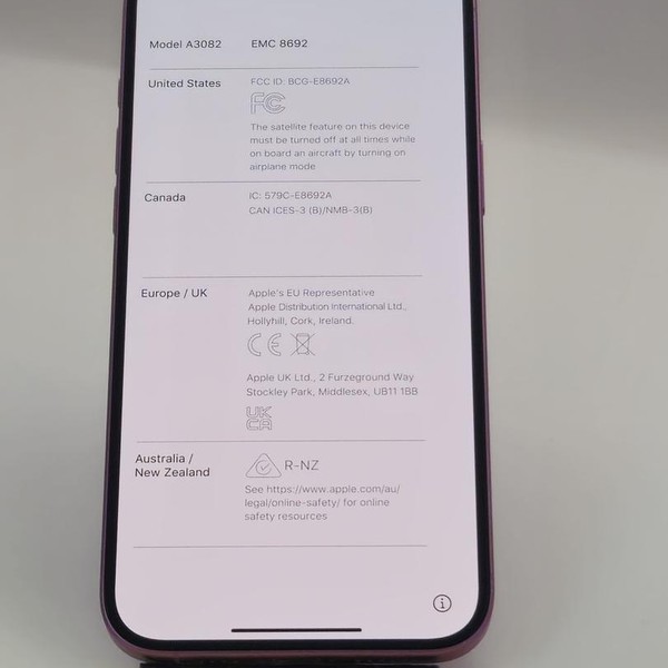 Apple iPhone 16 Plus - Verizon, Pink, 128 GB, A3082