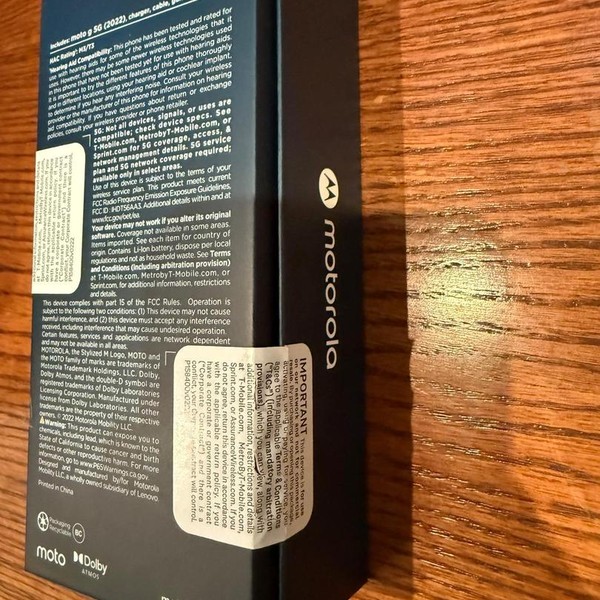 Moto G 5G (2022) - T-Mobile, Gray, 64 GB, 4 GB