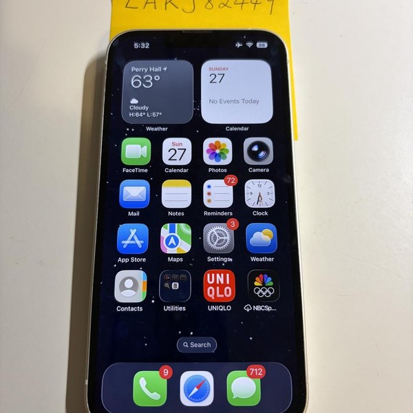 Apple iPhone 13 - Unlocked, 128 GB, Starlight, A2482