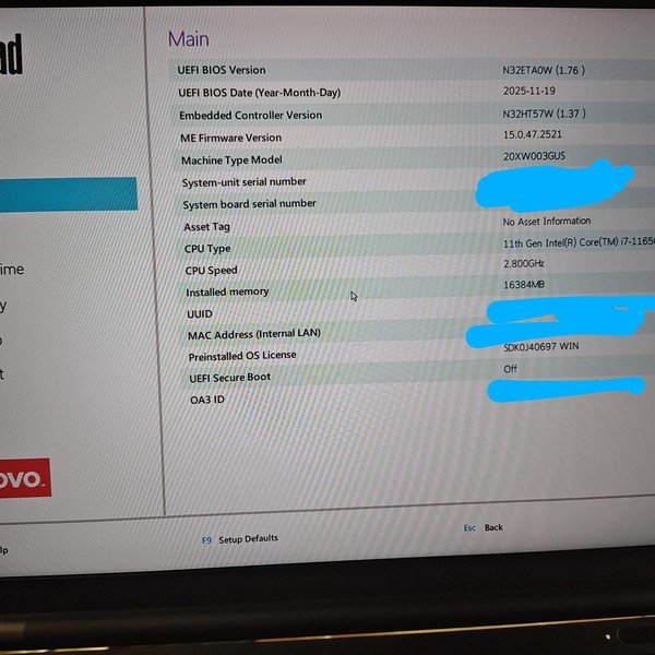 Lenovo ThinkPad Laptop