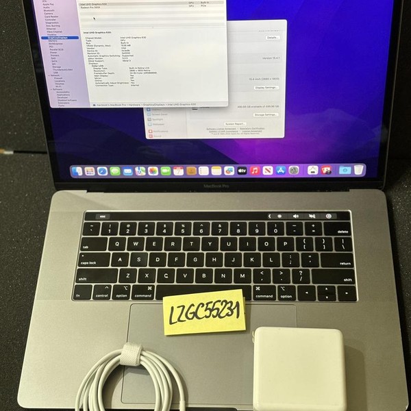 MacBook Pro 2018 (With Touch Bar) - 15 inch - 512 GB, Gray, 32 GB, Intel Core i9