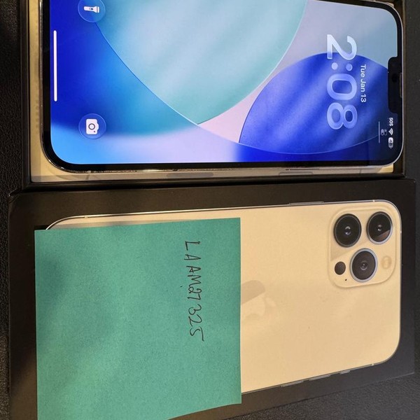 Apple iPhone 13 Pro Max - Unlocked, Silver, 128 GB, A2484