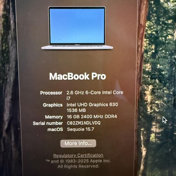 MacBook Pro 2019 - 15 inch - 512 GB, Gray, 16 GB, Intel Core i7