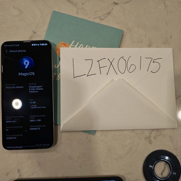 Honor Magic7 Pro - Unlocked Non-US, 512 GB, Lunar Shadow Gray, 12 GB