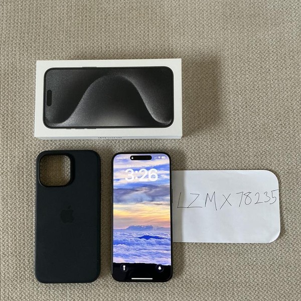 Apple iPhone 15 Pro Max - Unlocked, 256 GB, Black, A2849