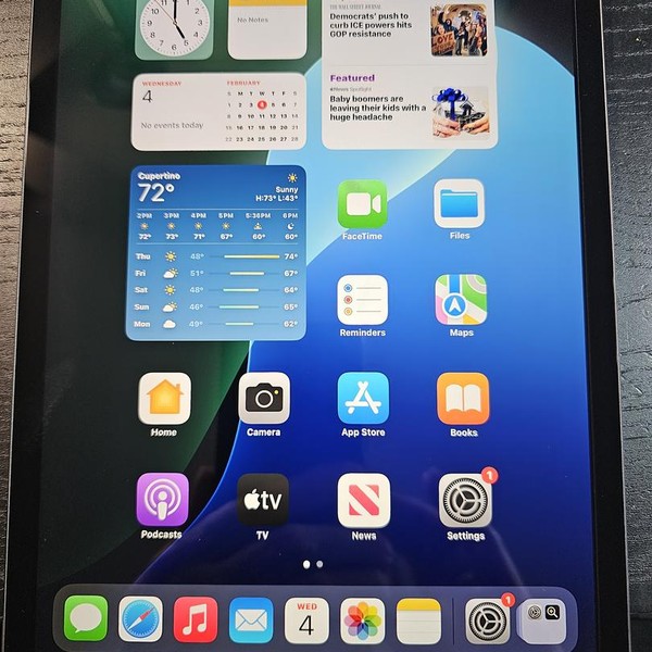 Apple iPad 8th Gen - Unlocked, 32 GB, Gray, A2428