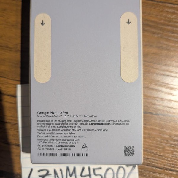 Google Pixel 10 Pro - Unlocked, 128 GB, Moonstone, G4QUR