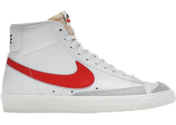 Nike Blazer Mid 77 Vintage Mismatched Swoosh Blue Red for sale