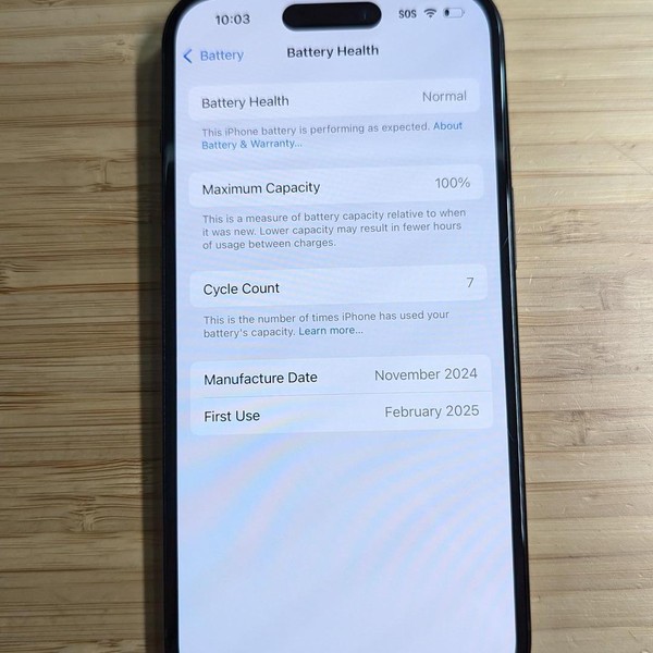 Apple iPhone 15 - Unlocked, 128 GB, Black, A2846