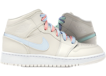 Jordan 1 Mid Multi-Color Swoosh Phantom (GS) for sale