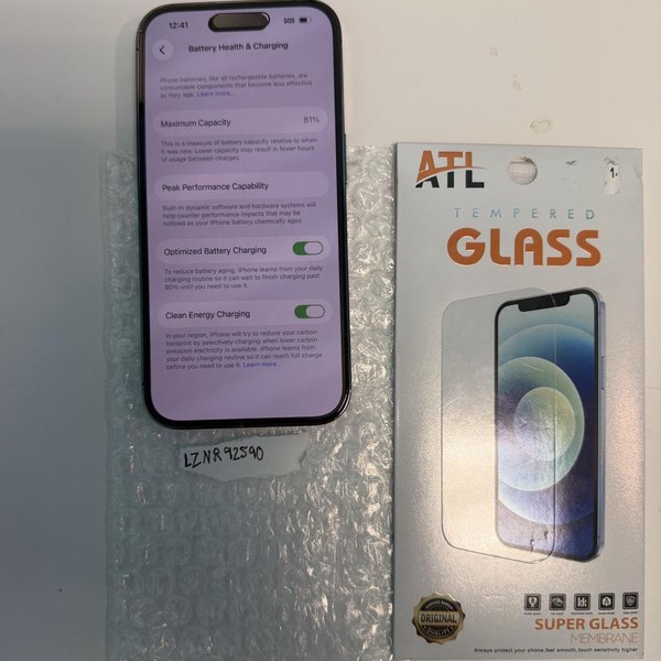 Apple iPhone 14 Pro - Unlocked, 128 GB, Purple, A2650