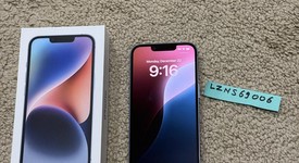 Mint
													Apple iPhone 14 - Metro by T-Mobile, Blue, 128 GB, A2649, photo 1 of 8