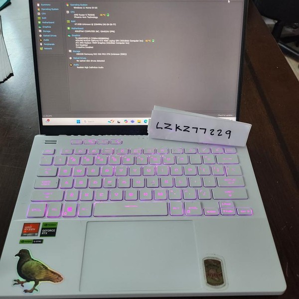 Asus ROG Zephyrus G14 (2023) GA402 - 1 TB, White, 32 GB, AMD Ryzen 9