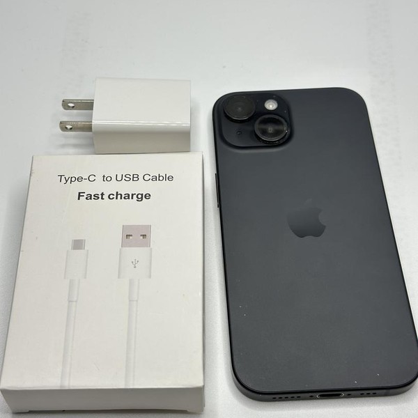 Apple iPhone 15 - Unlocked, 256 GB, Black, A2846