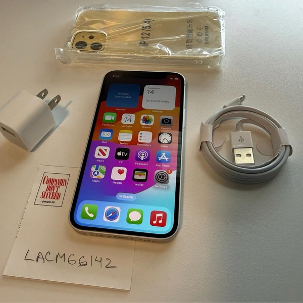 Apple iPhone 12 Mini - Unlocked, 128 GB, White, A2176