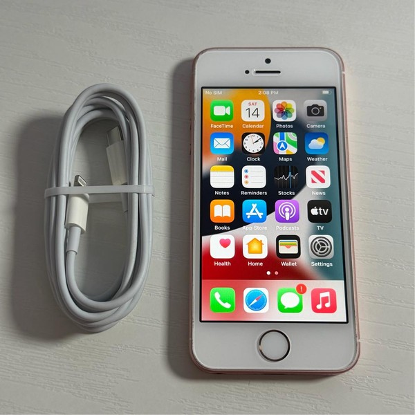 Apple iPhone SE 1st Gen 2016 - T-Mobile, 32 GB, Rose Gold, A1662, Prepaid