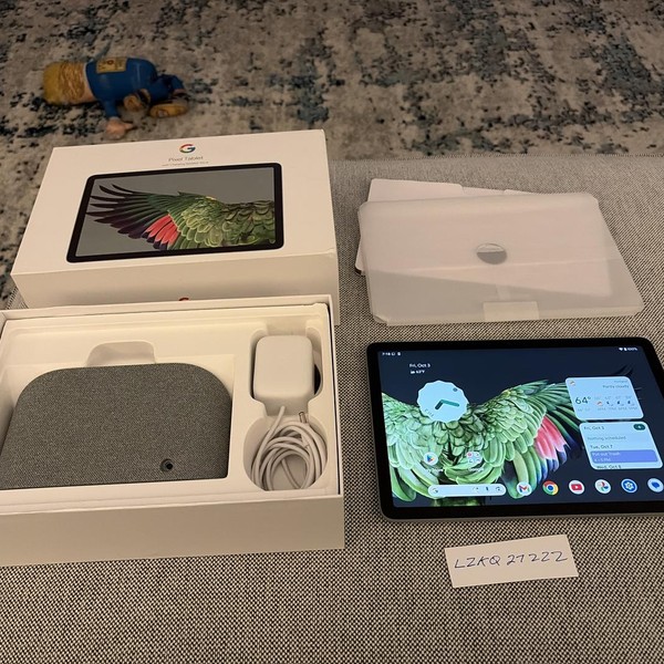 Google Pixel Tablet 11 inch - Wi-Fi, 256 GB, Hazel, 8 GB, Includes Dock