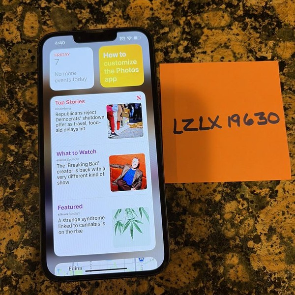 Apple iPhone 14 - Verizon, 256 GB, Midnight, A2649