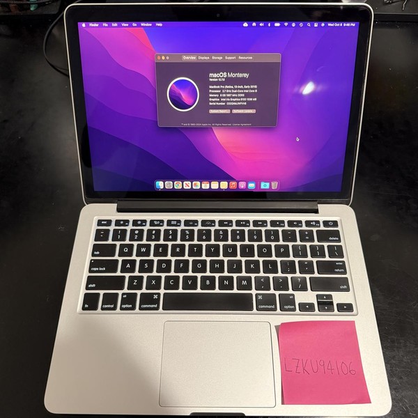 MacBook Pro 2015 (Retina) - 13 inch - 256 GB, Silver, 8 GB
